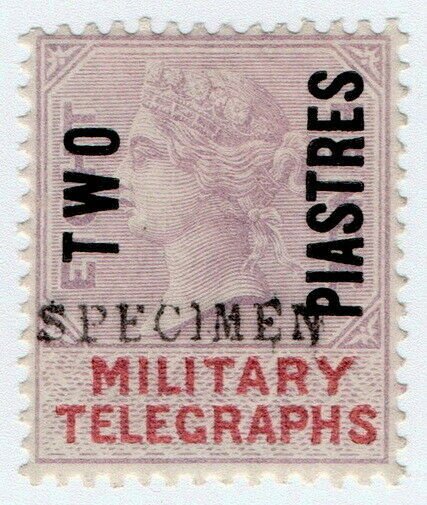 (I.B) QV Telegraphs : Military Telegraphs 2pi on 8d OP (specimen) 