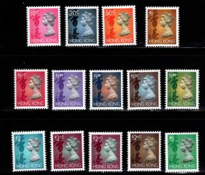 Hong Kong Scott 630-651B MNH** Phos tagged part of set 1996 (14) items