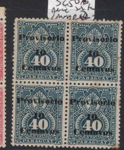 Paraguay SC 50 Block of 4 Slight Toning MNH (2gyi)