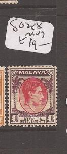 Malaya Straits Settlements SG 288 MOG (10cee) 