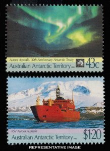 Australian Antarctic Territory Scott L81-L82 Mint never hinged.