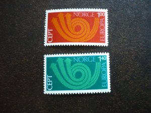 Stamps - Norway - Scott# 604-605 - Mint Hinged Set of 2 Stamps