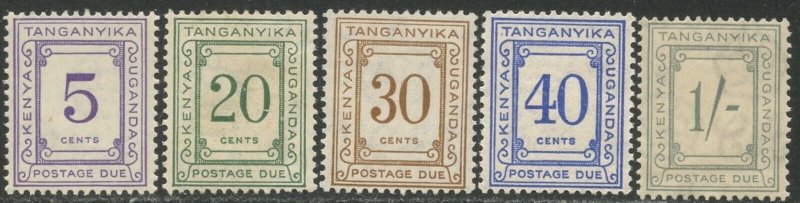 KUT Sc#J7, J9-J12 Perf. 13.5 x14 1935 Postage Due Part Set OG Mint Hinged & NH