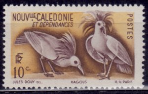 New Caledonia, 1948, Kagu Birds, 10c, MNH**