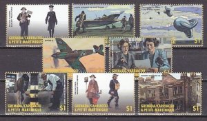 Grenada, Gr. Scott cat. 2265 a-h. Battle of Britain values from sheet.