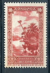 FRENCH COLONIES; ALGERIA 1936 early pictorial issue Mint hinged 10Fr. value