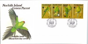 Norfolk Islands, Worldwide First Day Cover, Birds, World Life Fund