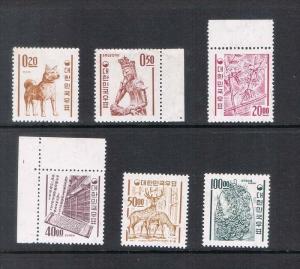 korea 1963 Sc 385-387,393-396 MNH