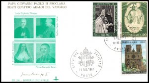 Vatican City Pope John Paul II Proclomation Beati Quattro 1987 Cover