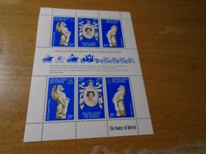 Coronation Anniversary  Falkland Islands  #  275 MNH Souvenir sheet