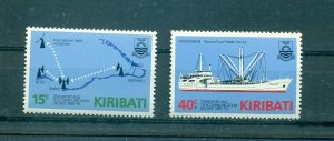 Kiribati - Sc# 468-9. 1988 Telecom and Transportation. MNH $5.75.