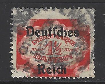 German States Bavaria Scott # O66, used