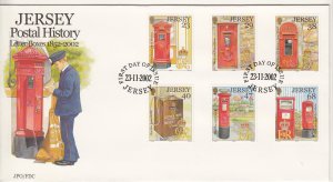 Jersey  2002,  Postal history,  Set  of 6 on  FDC