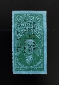 10 Cigarettes, U.S. Internal Revenue, Act of March 2, 1901, De Witt Clinton, BEP