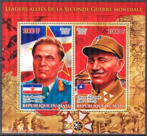 Mali 2012 War II Leaders Chiang Kai - Shek J.B. Tito Sheet MNH