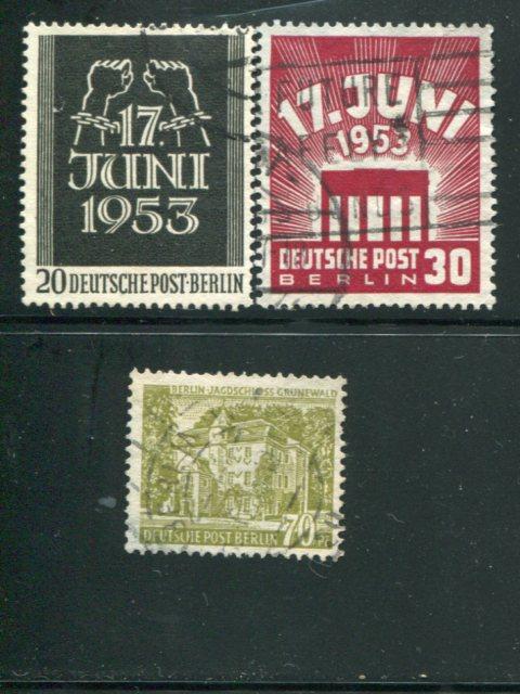 Berlin #9N99-100, 9N110 Used VF