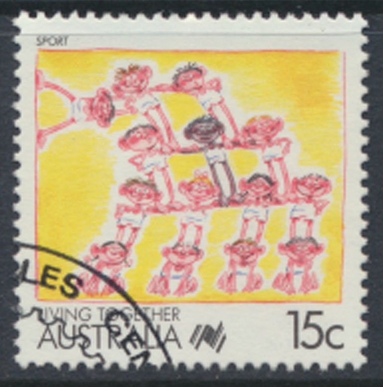 Australia SG 1117 Used Living Together Sport SC# 1059 w/fd cancel see scan