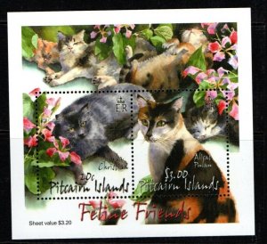 PITCAIRN ISLANDS SGMS622 2002 CATS MNH