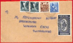 aa2346 - KUT Kenya - POSTAL HISTORY - Cover to SWITZERLAND 1965 Agricolture