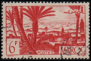 French Morocco 231 - Used - 6fr Marakesh (1948)