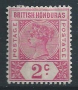 British Honduras #39 MH 2c Queen Victoria - Wmk. 2