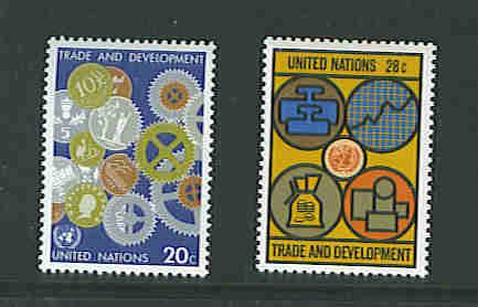 UN NY issue Scott # 397-98 mnh set