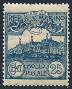 San Marino 53, lightly hinged. Michel 38. Mt Titano, 1903.