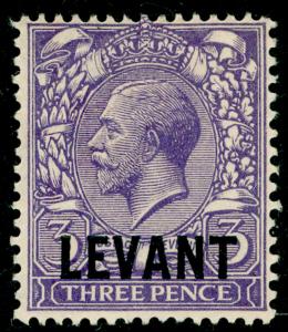 BRITISH LEVANT SGL19, 3d bluish violet, LH MINT.