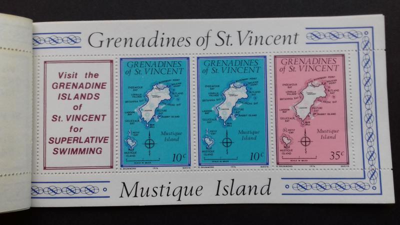 St Vincent 1976 Booklets x 7 Mint