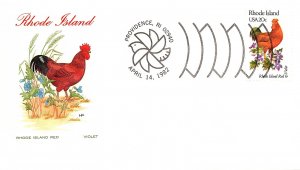 US TOPICAL COVER STATE FARNHAM : RHODE ISLAND RHODE ISLAND RED & VIOLET