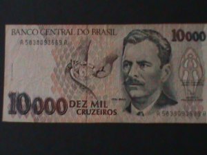 ​BRAZIL-1991-CENTRAL BANK $10000 CRUZEIRO-CIR-VF WE SHIP TO WORLDWIDE