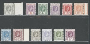 1938-49 MAURITIUS, Stanley Gibbons n. 252/63a, 12 Values - Full Series - MNH**