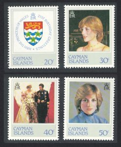 Cayman Is. 21st Birthday of Princess of Wales 4v 1982 MH SG#549-552