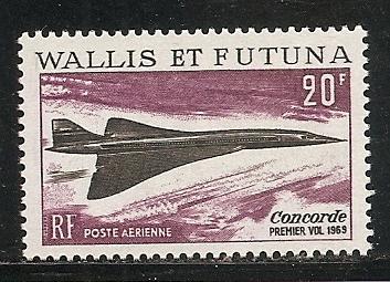 Wallis and Futuna Islands C30 1969 Concorde single MNH