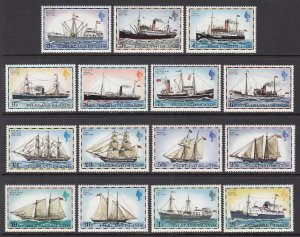 Falkland Islands 260-274 Ships MNH VF