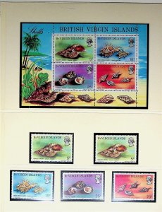 VIRGIN ISL. Sc 274-77a NH IOF 1977 - SET+S/S+S/S W INVTD WMK+AUTHOGRAPH - (WG20)