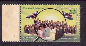 Marshall Is.-Sc#706- id7-unused NH set-Constitution-1999-