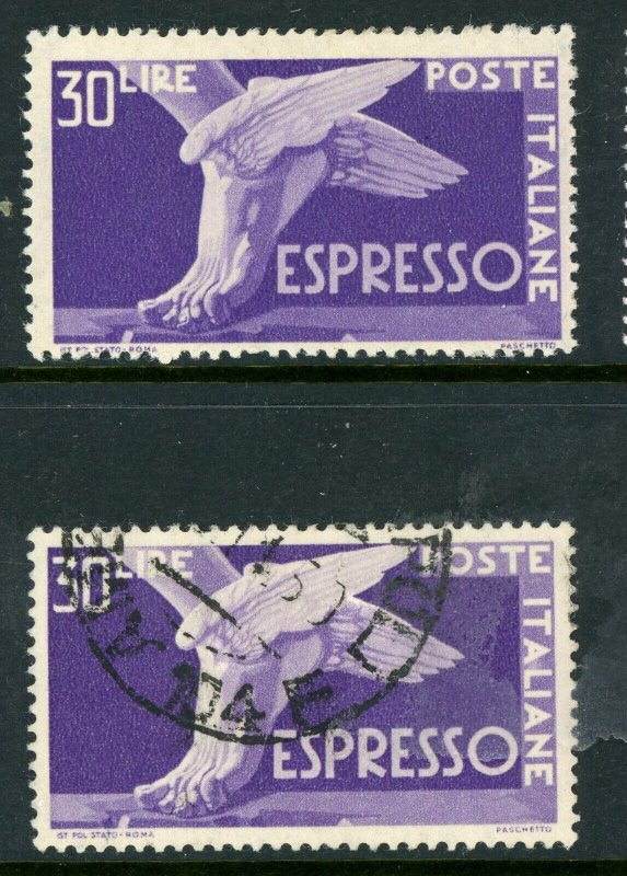 Italy 1946 Express 30 Lire Scott #E23 Mint & VFU F446