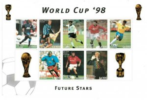 Sierra Leone 1997 - Pre World Cup '98, Future Stars - Sheet of 8v - 2031 - MNH
