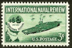 Scott 1091   3¢ International Naval Review Single, MNH