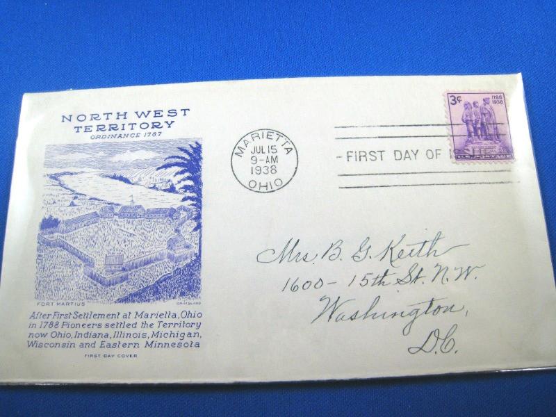 U.S. FDC - SCOTT # 837 - NW TERRITORY