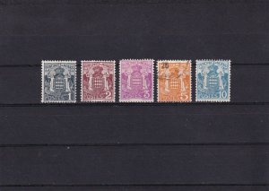 SA26b Monaco 1920's - 1930's National Coat of Arms, used stamps