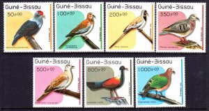 Guinea - Bissau 1989 Birds Complete Mint MNH Set SC 811-817