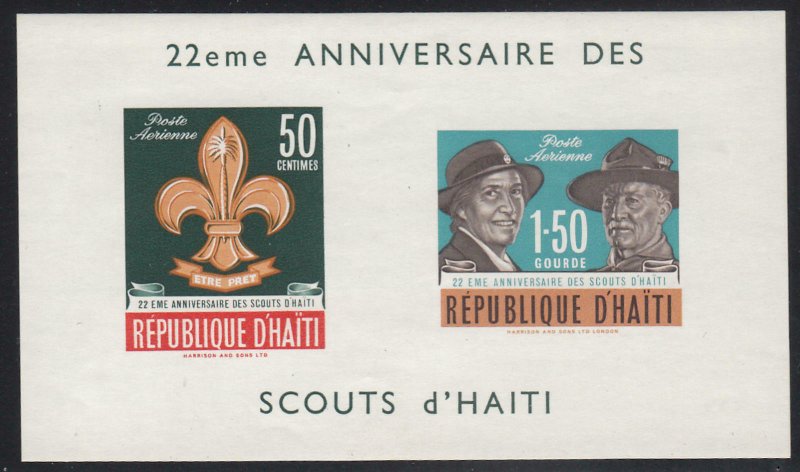 Haiti - 1962 - SC See note after C195 - LH - Souvenir sheet