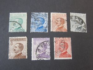 Italy 1908 Sc 98,100,102-5,104 set MNH