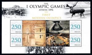 [93045] Grenada 2008 Olympic Games Athens Gymnastics Sheet MNH