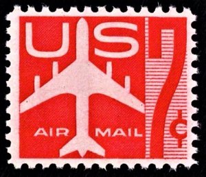 US C60 MNH VF 7 Cent Jet -Carmine