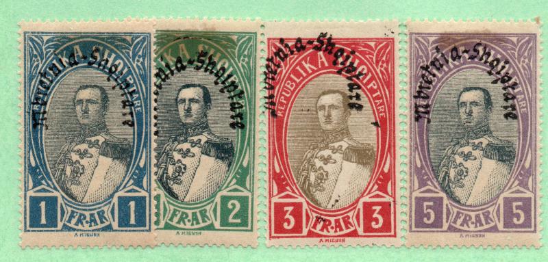 Albania - Sc# 234 - 237 MH (few hinge stains)/ see image -  Lot 0918104