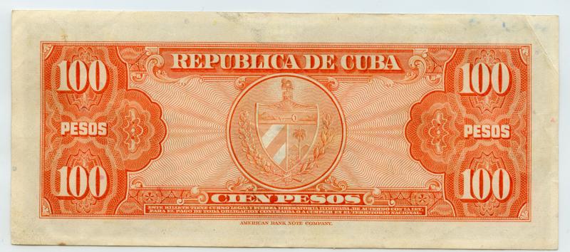 1959  Banknote 100 Pesos Pick # 93a