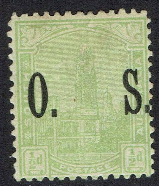 SOUTH AUSTRALIA 1899 OS GPO 1/2D 